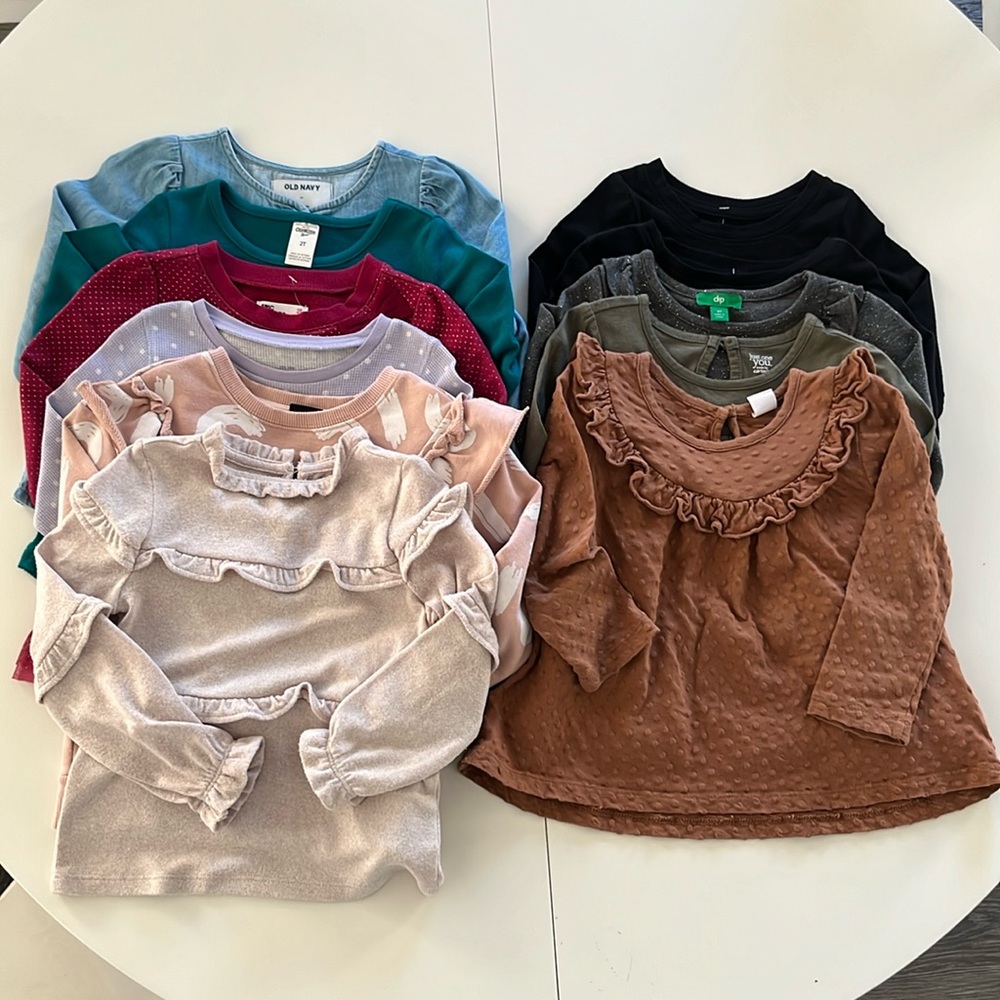 2T long sleeve lot